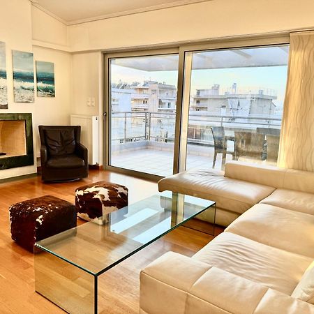 Elvita Athens Sea View Maisonette Apartment Bagian luar foto