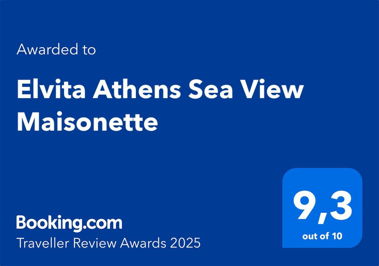 Elvita Athens Sea View Maisonette Apartment Bagian luar foto