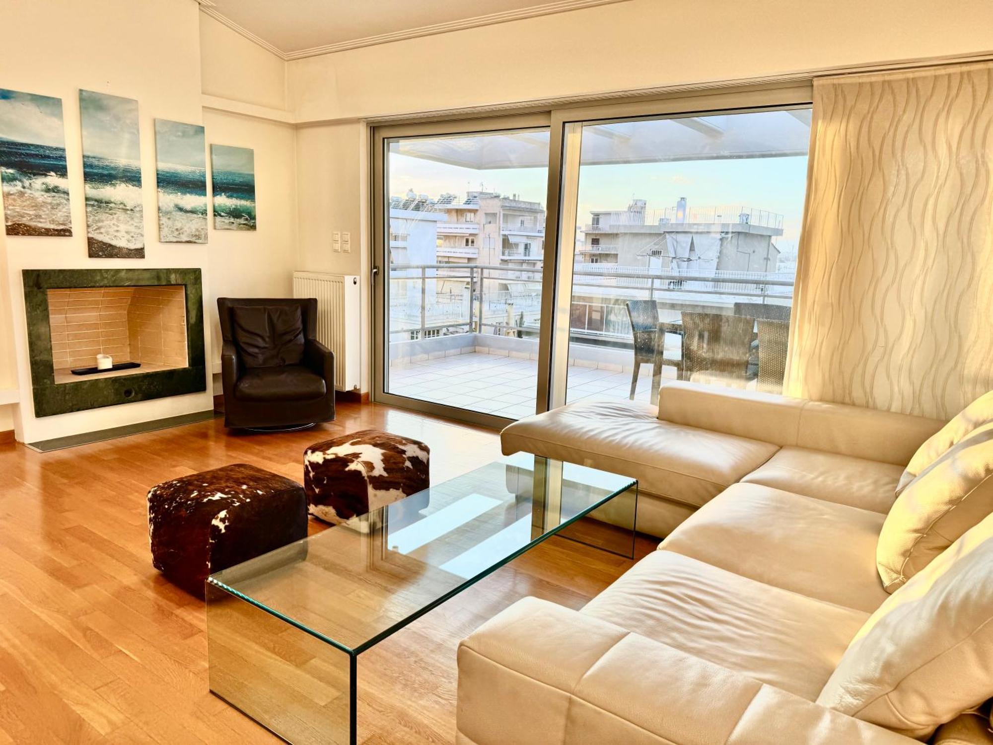 Elvita Athens Sea View Maisonette Apartment Bagian luar foto