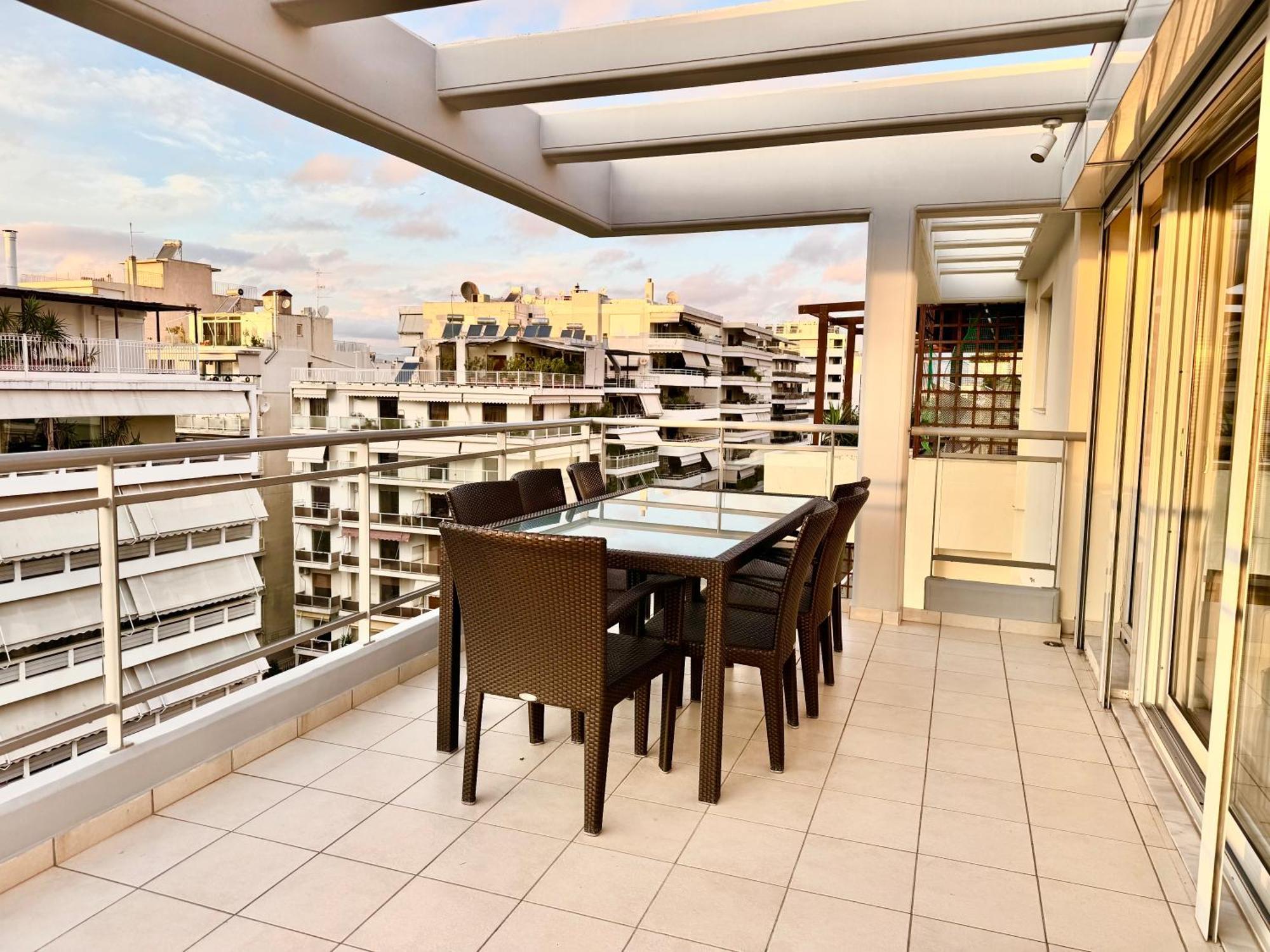 Elvita Athens Sea View Maisonette Apartment Bagian luar foto