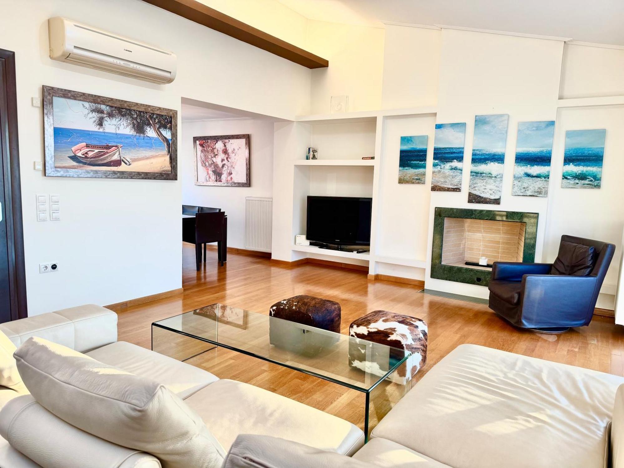 Elvita Athens Sea View Maisonette Apartment Bagian luar foto